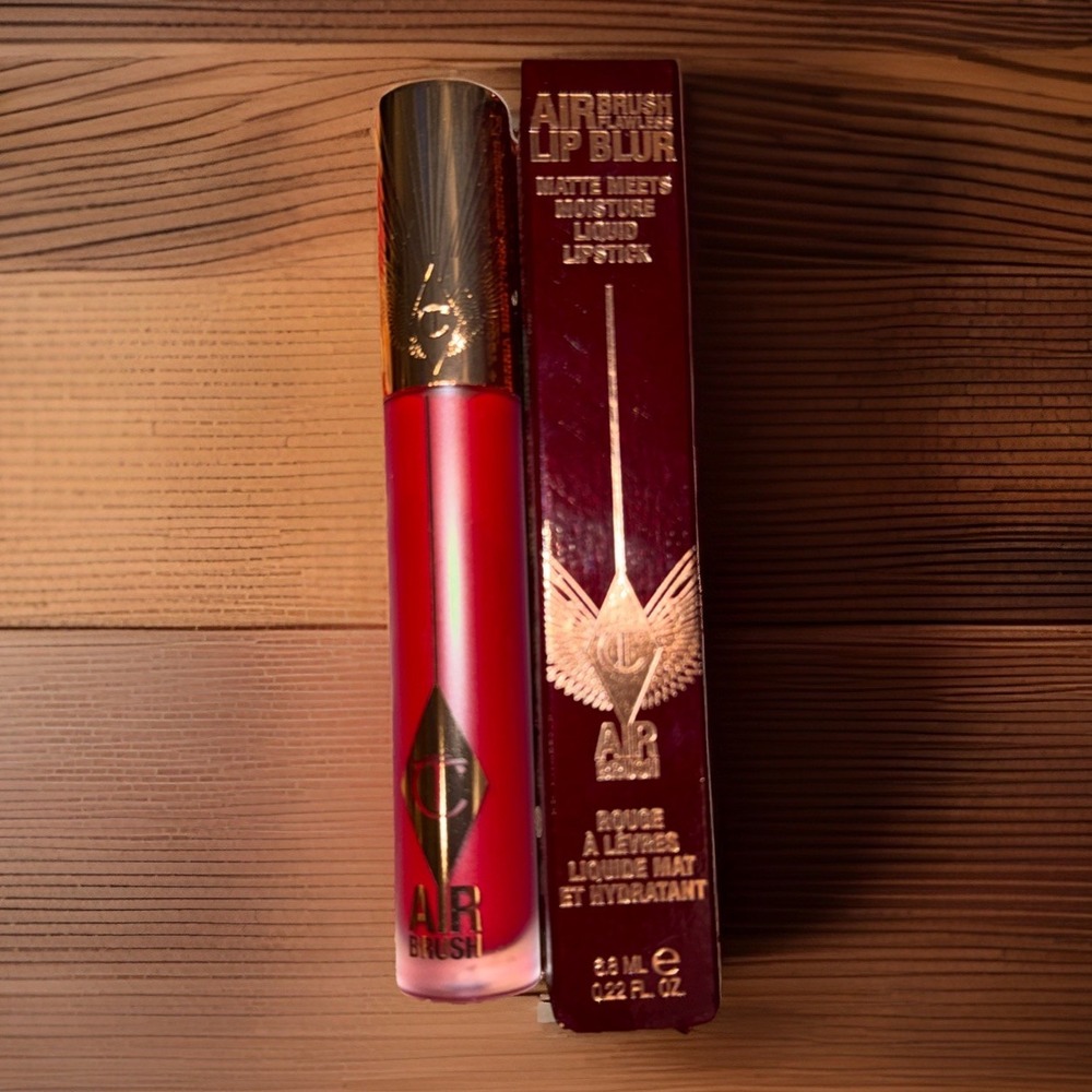 Charlotte Tilbury Ruby Blur Airbrush Flawless Lip Blur Matte Liquid Lipstick New